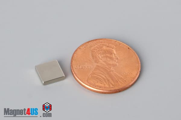 1/4" x 1/4" x 1/16" N52 Neodymium Block Magnet - photo 1