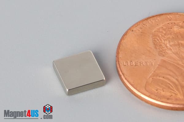 1/4" x 1/4" x 1/16" N52 Neodymium Block Magnet - photo 3