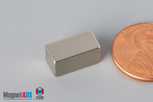 1/4" x 1/4" x 1/2" N52 Neodymium Block Magnet - photo 3