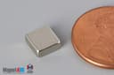1/4" x 1/4" x 1/10" N45 Neodymium Block Magnet - photo 3