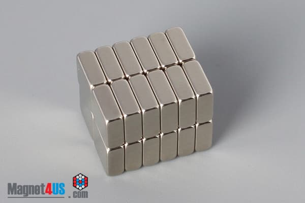 1/4" x 1/4" x 1/10" N45 Neodymium Block Magnet - photo 4
