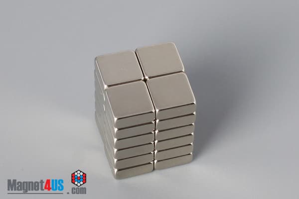 1/4" x 1/4" x 1/10" N45 Neodymium Block Magnet - photo 5
