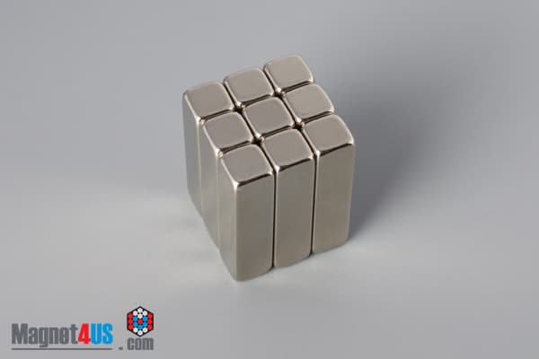 1/4" x 1/4" x 1" N52 Neodymium Block Magnet - photo 5