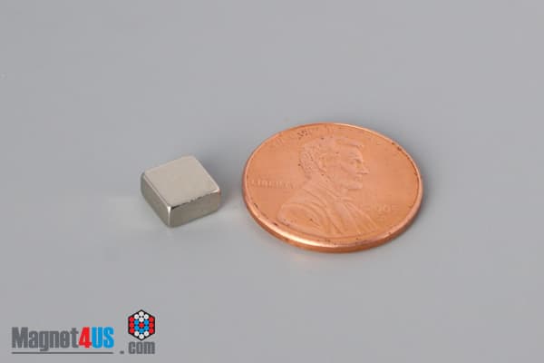 1/4" x 1/4" x 1/8" N40 Neodymium Block Magnet - photo 1
