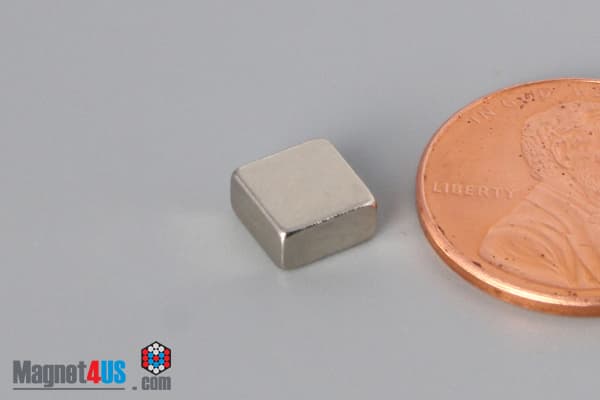 1/4" x 1/4" x 1/8" N40 Neodymium Block Magnet - photo 3