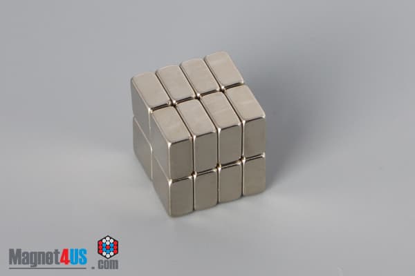 1/4" x 1/4" x 1/8" N40 Neodymium Block Magnet - photo 4
