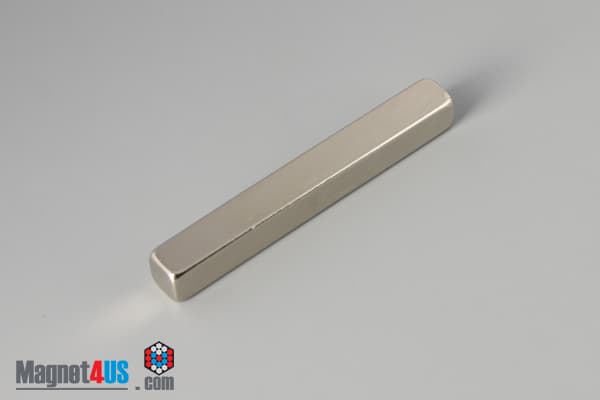 1/4" x 1/4" x 2" N45 Neodymium Block Magnet - photo 2