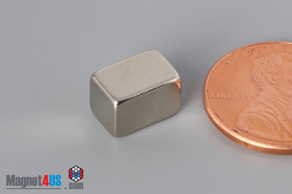 1/4" x 1/4" x 3/8" N52 Neodymium Block Magnet - photo 3