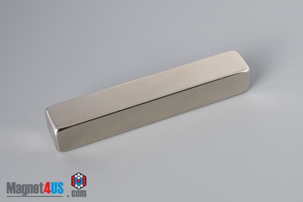 3" x 1/2" x 1/2" N40 Neodymium Block Magnet - photo 2