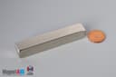 3" x 1/2" x 1/2" N40 Neodymium Block Magnet - photo 1