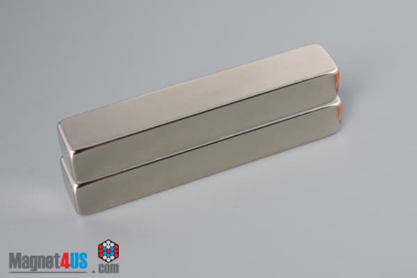3" x 1/2" x 1/2" N40 Neodymium Block Magnet - photo 4