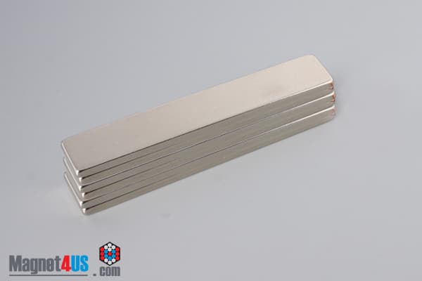 3" x 1/2" x 1/8" N40 Neodymium Block Magnet - photo 4