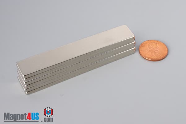 3" x 1/2" x 1/8" N40 Neodymium Block Magnet - photo 5