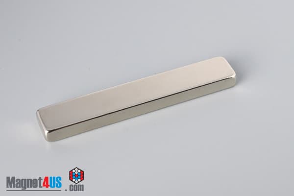 3" x 1/2" x 1/4" N40 Neodymium Block Magnet - photo 2