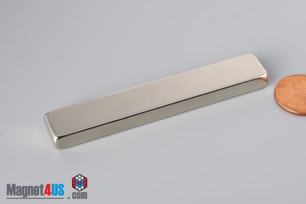 3" x 1/2" x 1/4" N40 Neodymium Block Magnet - photo 3