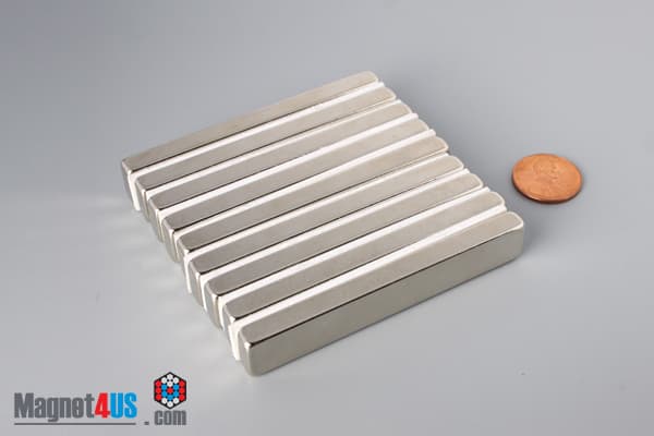 3" x 1/2" x 1/4" N40 Neodymium Block Magnet - photo 5