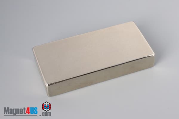 3" x 1 1/2" x 1/2" N45 Neodymium Block Magnet - photo 2