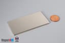 3" x 1 1/2" x 1/8" N45 Neodymium Block Magnet - photo 1