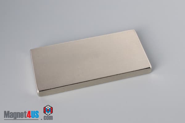3" x 1 1/2" x 1/4" N45 Neodymium Block Magnet - photo 2