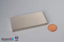 3" x 1 1/2" x 1/4" N45 Neodymium Block Magnet - photo 1