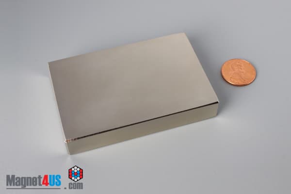 3" x 2" x 1/2" N52 Neodymium Block Magnet