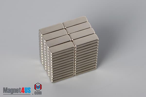 3/8" x 1/8" x 1/16" N45 Neodymium Block Magnet - photo 4
