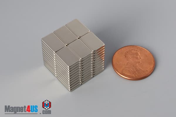3/8" x 3/16" x 1/16" N52 Neodymium Block Magnet - photo 5