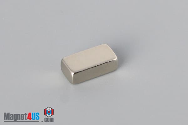 3/8" x 3/16" x 1/8" N45 Neodymium Block Magnet - photo 2