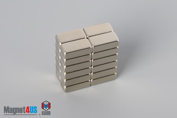 3/8" x 3/16" x 1/8" N45 Neodymium Block Magnet - photo 4
