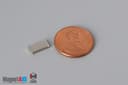 3/8" x 1/4" x 1/16" N45 Neodymium Block Magnet - photo 1
