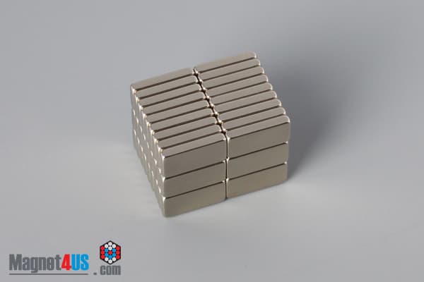 3/8" x 1/4" x 1/16" N45 Neodymium Block Magnet - photo 4