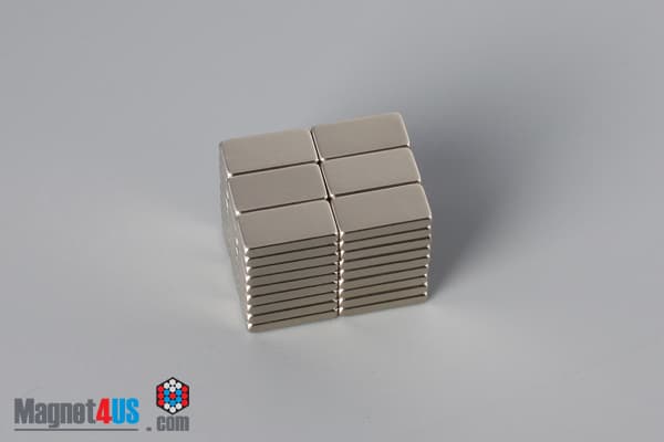 3/8" x 1/4" x 1/16" N45 Neodymium Block Magnet - photo 5