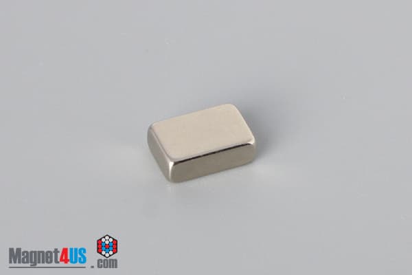 3/8" x 1/4" x 1/8" N45 Neodymium Block Magnet - photo 2