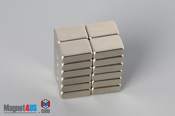 3/8" x 1/4" x 1/8" N45 Neodymium Block Magnet - photo 4