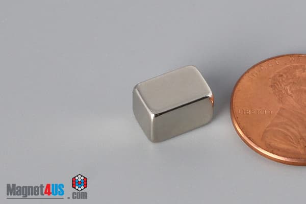 3/8" x 1/4" x 1/4" N45 Neodymium Block Magnet - photo 3
