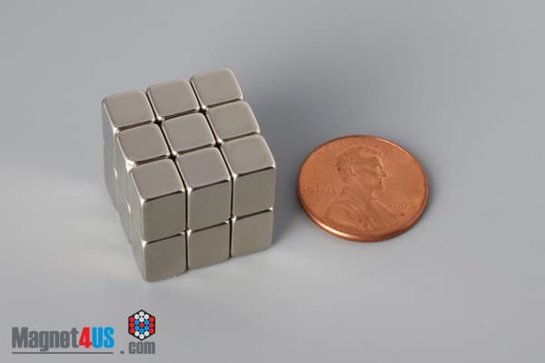 3/8" x 1/4" x 1/4" N45 Neodymium Block Magnet - photo 5