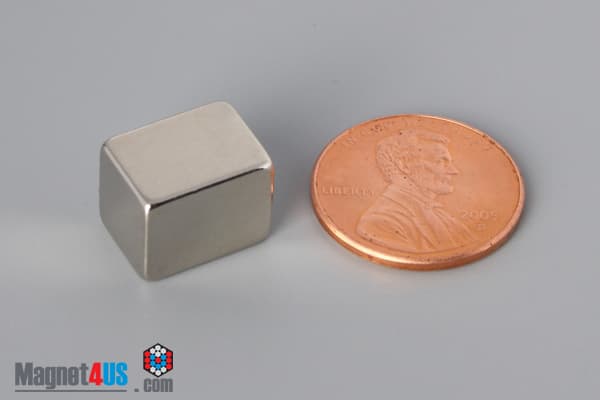 3/8" x 3/8" x 1/2" N52 Neodymium Block Magnet - photo 1