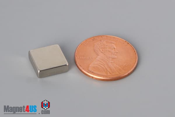 3/8" x 3/8" x 1/8" N52 Neodymium Block Magnet