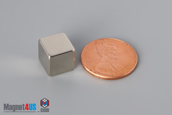 3/8" x 3/8" x 3/8" N52 Neodymium Block Magnet