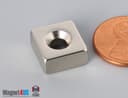 1/2" x 1/2" x 1/4" #6 N42 Countersunk Magnet - photo 3