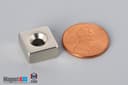1/2" x 1/2" x 1/4" #6 N42 Countersunk Magnet - photo 7