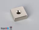 3/4" x 3/4" x 1/4" #6 N42 Countersunk Magnet - photo 1
