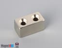 1" x 1/2" x 1/2" #6 N42 Countersunk Magnet - photo 1
