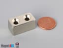 1" x 1/2" x 1/2" #6 N42 Countersunk Magnet - photo 2