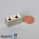 1" x 1/2" x 1/2" #6 N42 Countersunk Magnet - photo 12
