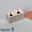 1" x 1/2" x 1/2" #6 N42 Countersunk Magnet - photo 13