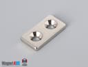 1" x 1/2" x 1/8" #6 N42 Countersunk Magnet - photo 1