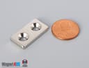 1" x 1/2" x 1/8" #6 N42 Countersunk Magnet - photo 3