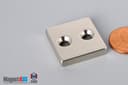 1" x 1" x 3/16" #6 N42 Countersunk Magnet - photo 9