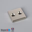1" x 1" x 3/16" #6 N42 Countersunk Magnet - photo 13